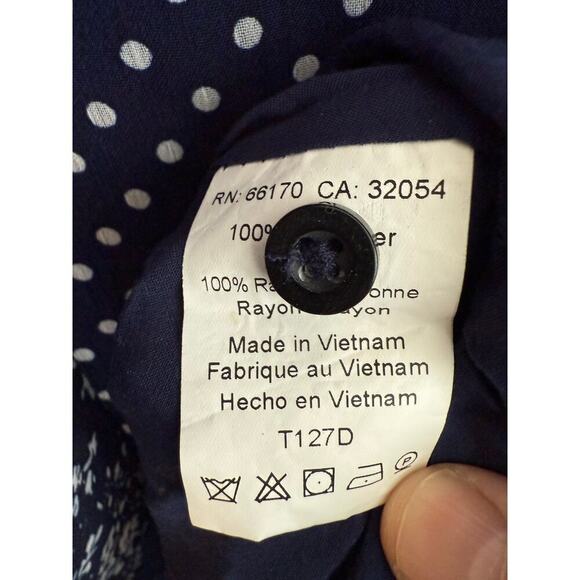 Anthropologie 11.1 Tylho Isla Chiffon Women’s Polka Dot Dress size Small - Picture 7 of 10